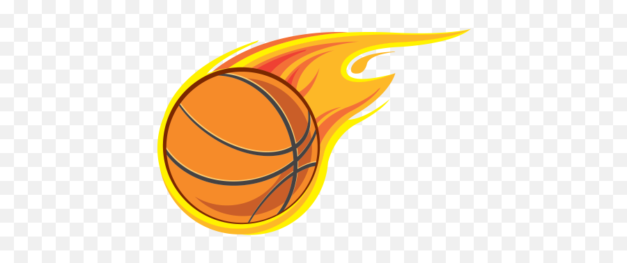 Printed Vinyl Basketball With Flames - Transparent Flaming Basketball Png,Flaming Basketball Png