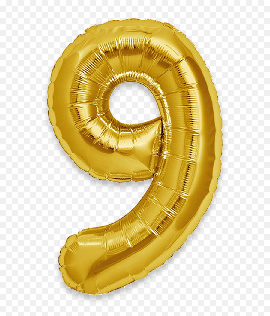 Giant Gold 9 U2014 Gifts And Party - Gold Number 9 Balloon Png,Gold Balloon Png
