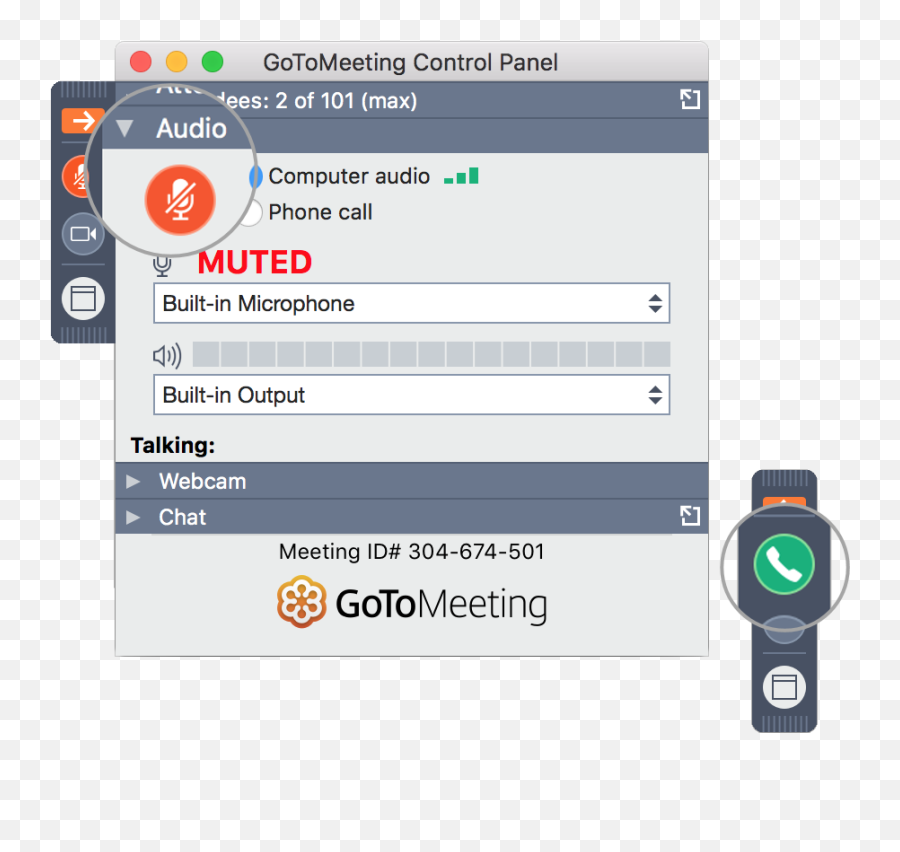 Gotomeeting Attendee Guide For Mac - Gotomeeting Support Mute Yourself On Go To Webinar Png,My Sound Icon Not Working