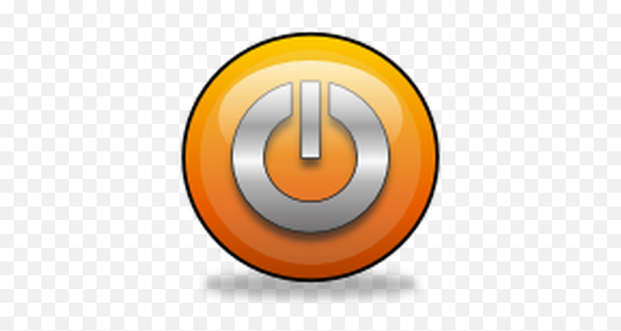 Shutdown Icon - Orange Gnomelookorg Vertical Png,Opensuse Icon