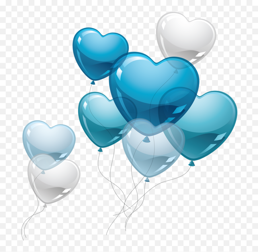Love Clipart Blue - Birthday Balloons Png Blue Transparent Blue Birthday Balloon Transparent Background,Real Balloons Png