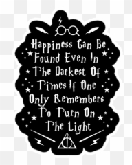 Harrypotter Hp Quote Dumbledore Albusdumbledore Alvodum - Happiness Can Be Found In The Darkest Png,Dumbledore Png