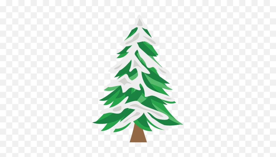 Snowy Tree Christmas Svg Cut File - Snowy Tree Clipart Png,Snowy Trees Png