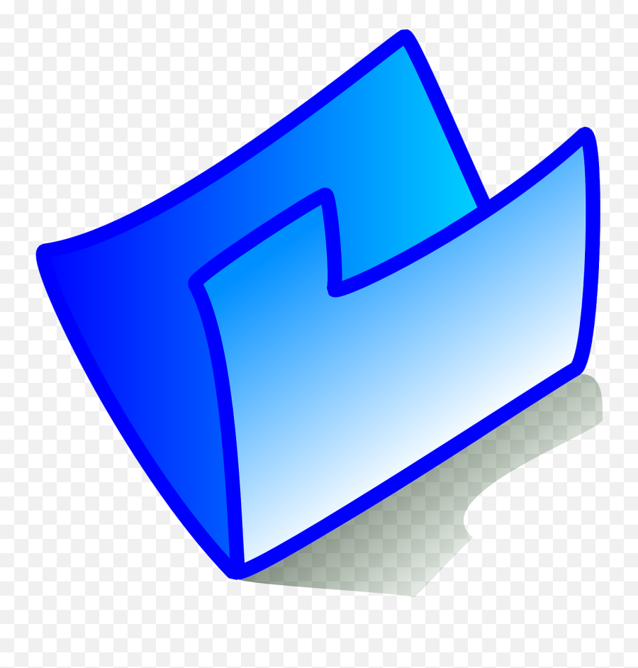 Empty Folder Blue Theme Sign Png Picpng - Mapper Png,Blank Folder Icon