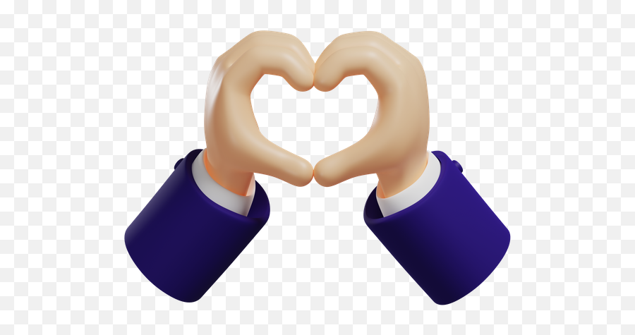 Premium Heart Hand Gesture 3d Illustration Download In Png - For Adult,Hand Gesture Icon