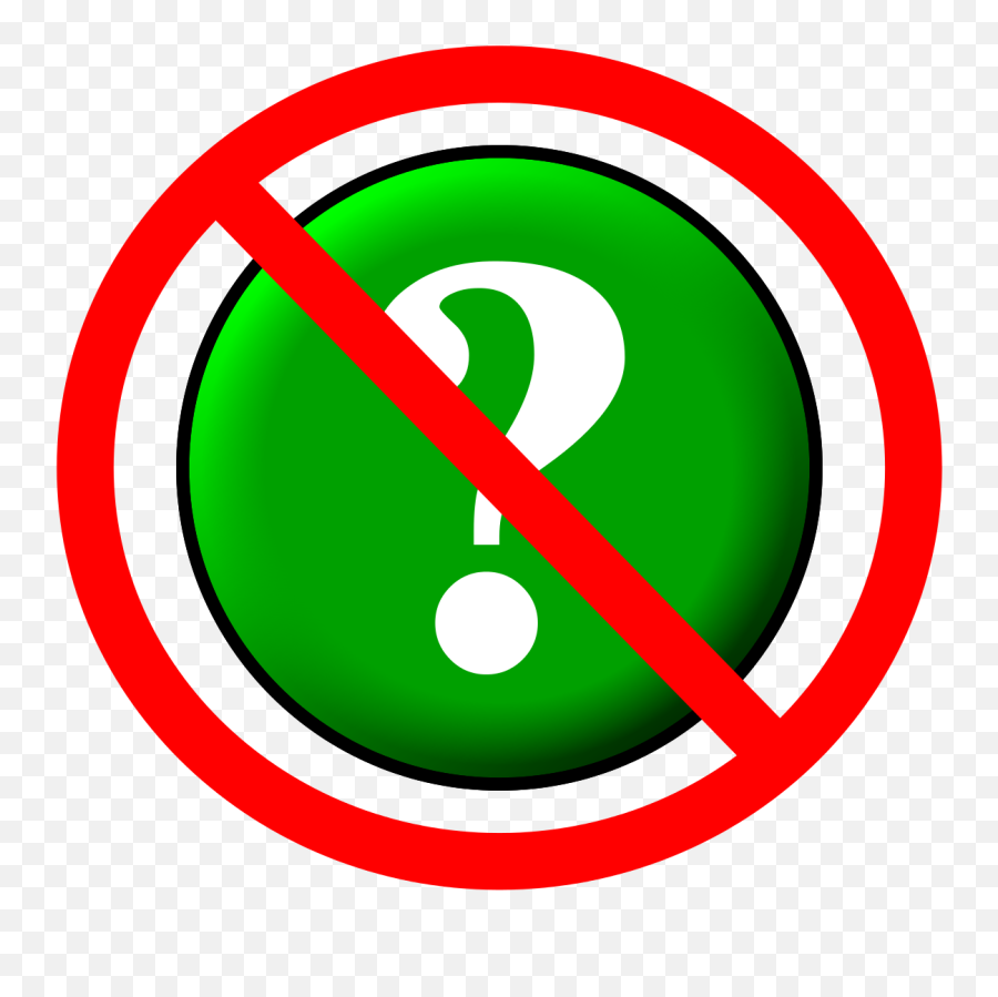 Circle - Questions Are Not Allowed Png,Questions Png