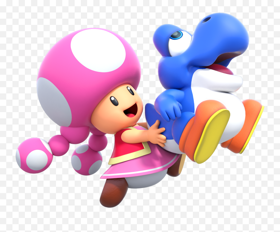 Blue Yoshi Png - New Super Mario Bros U Deluxe Toadette,Yoshi Png