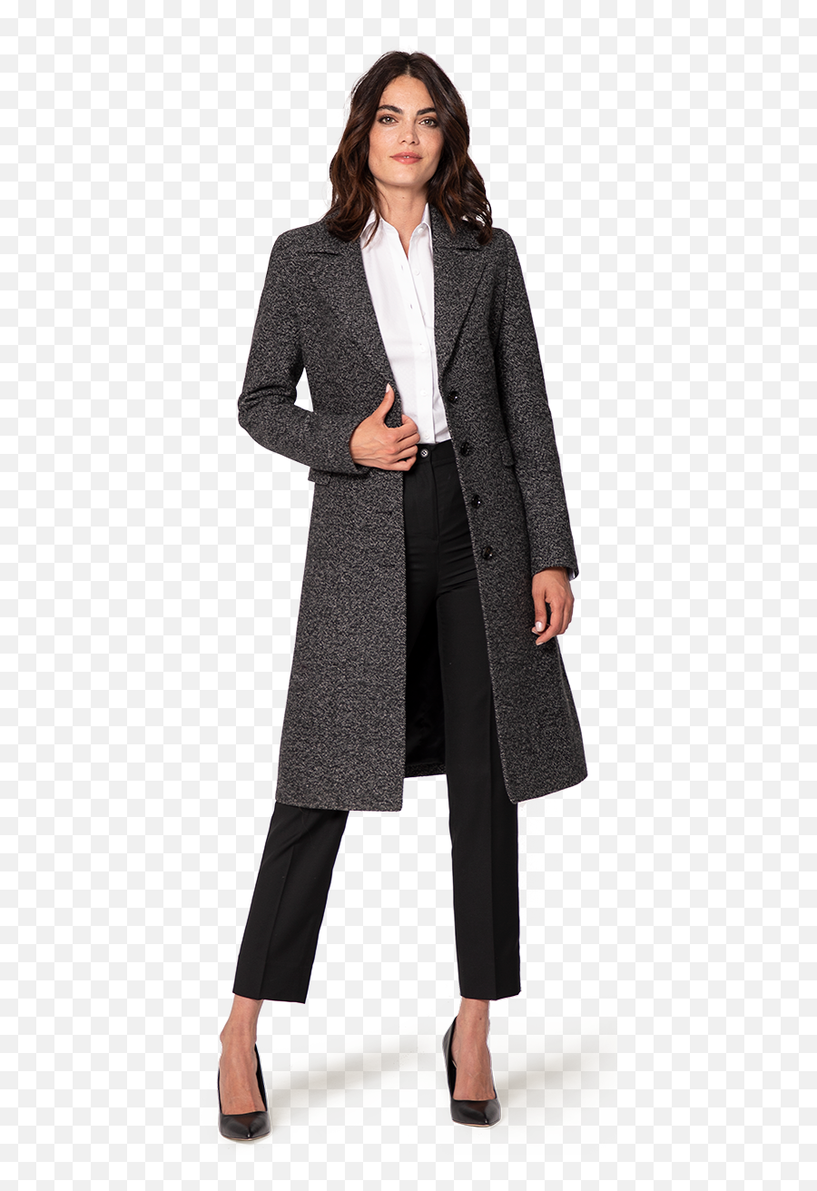 Ajhwomenu0027s Long Black Wool Cashmere Coathrdsindiaorg - Long Length Png,J Crew Icon Trench In Wool Cashmere