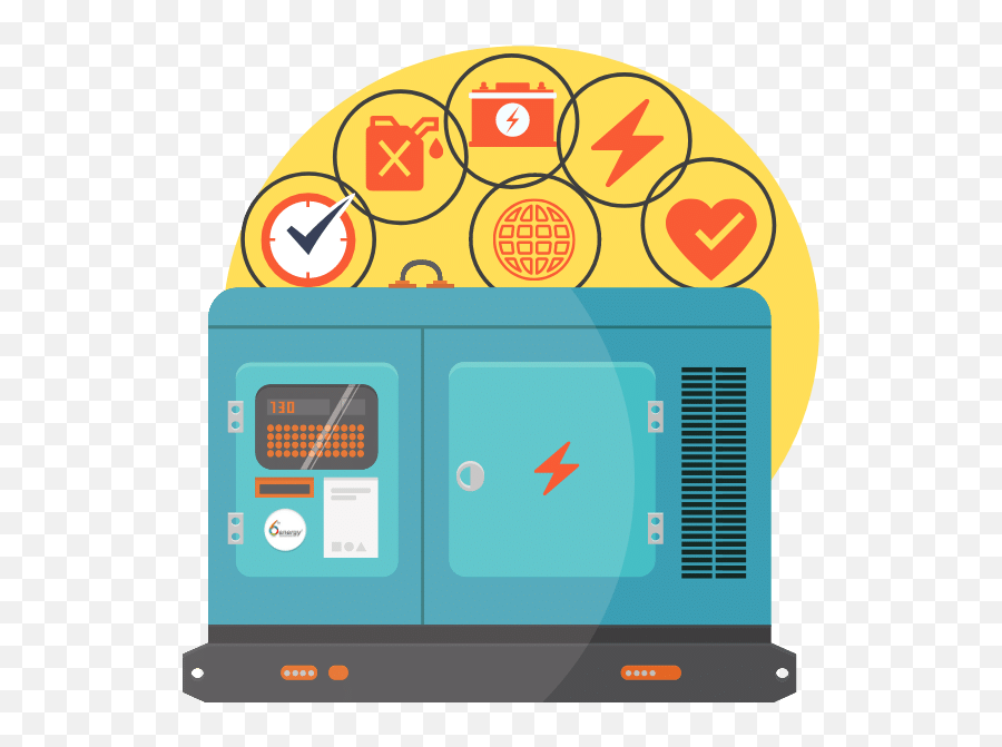 Remote Monitoring Of Diesel Generator Dg Fuel - Horizontal Png,Power Generator Icon