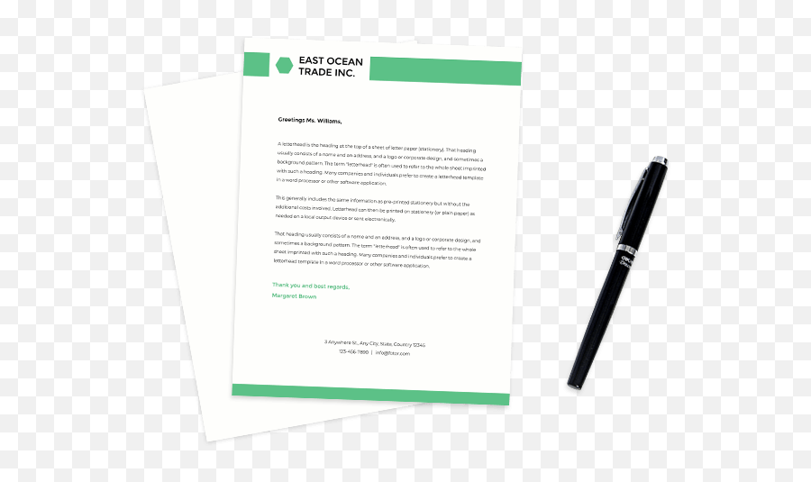 240 Free Printable Letterhead Templates For Everyone - Document Png,Letterhead Icon