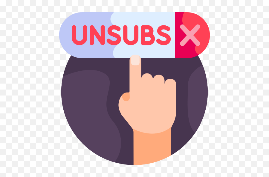 Unsubscribe - Free Social Media Icons Sign Language Png,Unsubscribe Icon