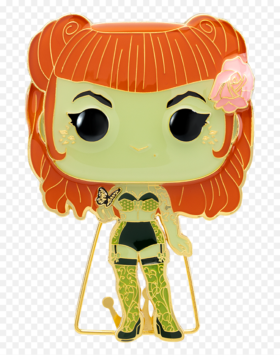 Funko Pop Pins Dc Comics Bombshells Poison Ivy Enamel - Funko Pop Poison Ivy Pin Png,Dc Icon Statues