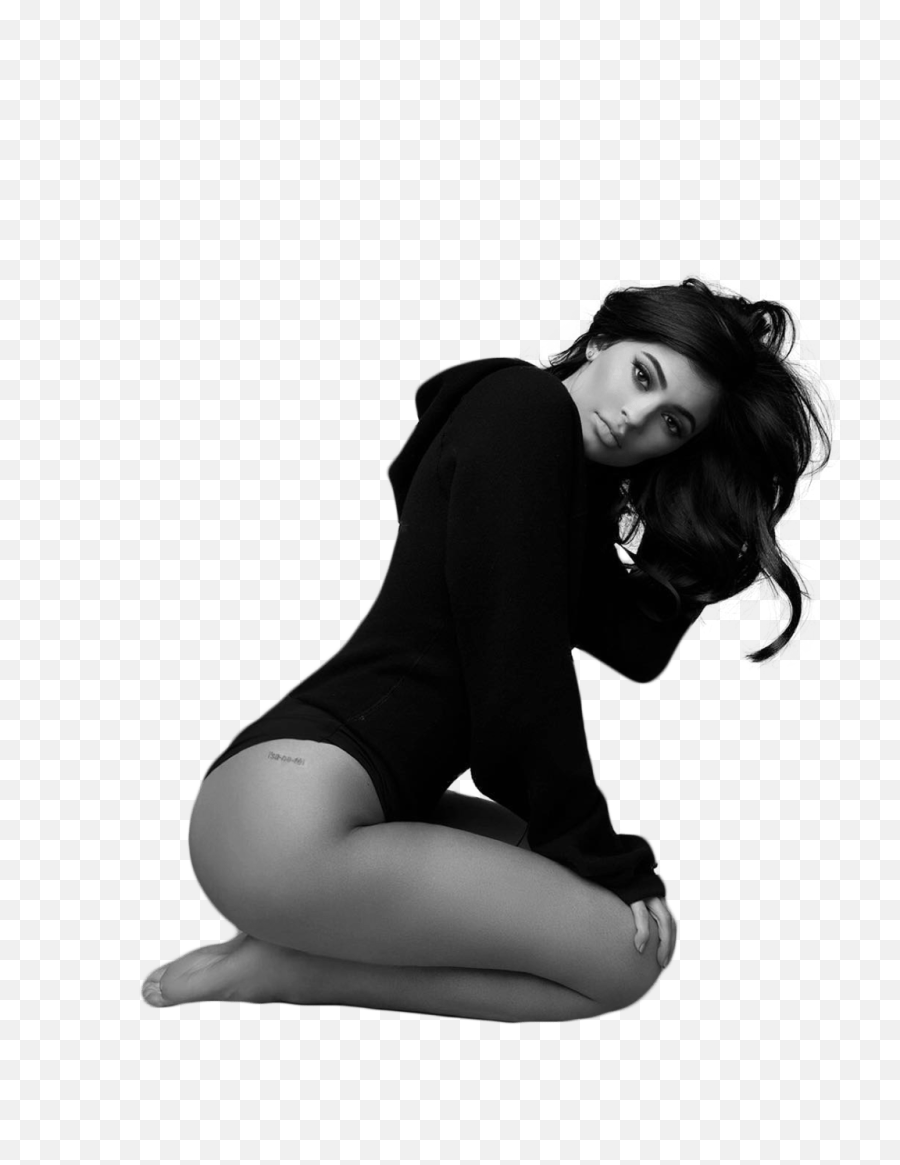 Kylie Jenner Sitting Png Image - Side Thigh Tattoos Small,Kylie Jenner Transparent