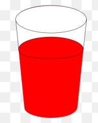 Download Hd Png Black And White Stock - Glass Of Red Water