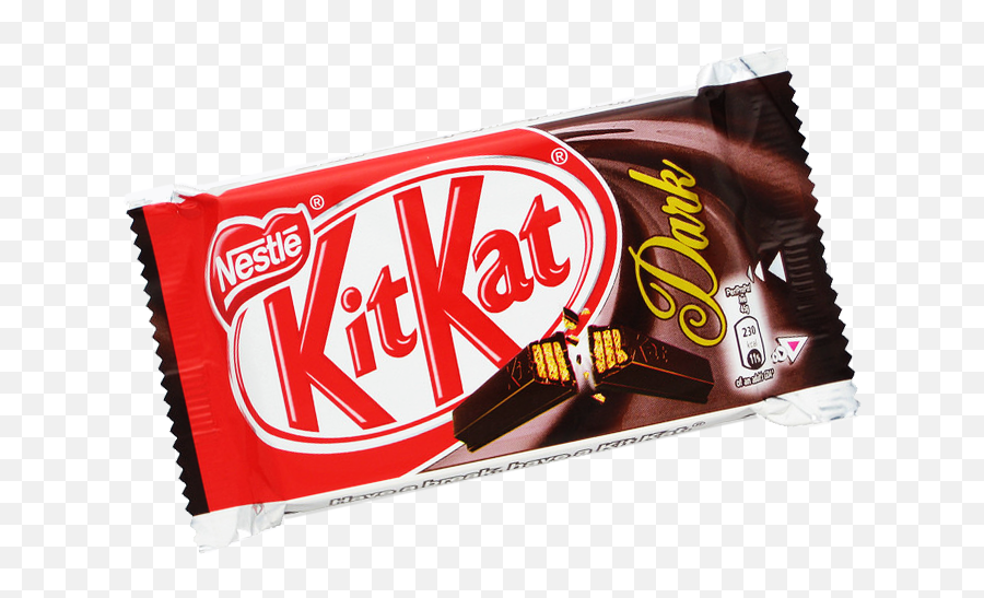 Kit Kat 4 Finger Dark Chocolate - Transparent Kit Kat Chocolate Png,Kitkat Png