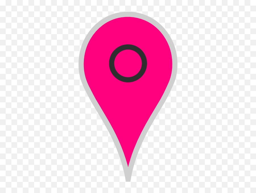 Google Map Pointer Pink Clip Art - Circle Png,Google Map Icon Png