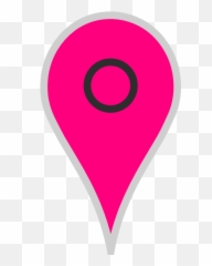 Google Map Pointer Pink Clip Art - Circle Png,Google Map Icon Png