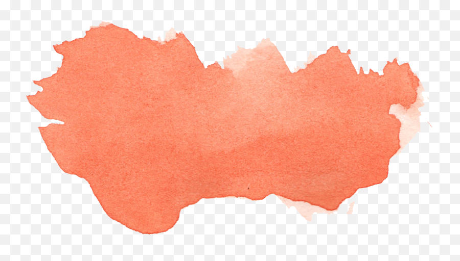 24 Orange Watercolor Brush Stroke - Transparent Watercolor Brush Stroke Png,Blood Smear Png