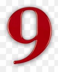 Download - Red Number 9 Transparent png