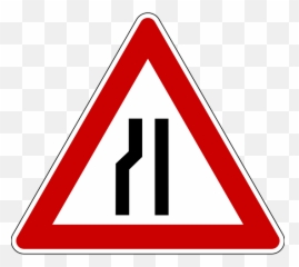 Zigzag Road Warning Sign Transparent Png - StickPNG Verkeersbord B3