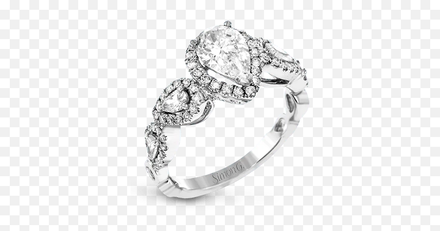 Mr2891 Engagement Ring - Ring Png,Halo Ring Png