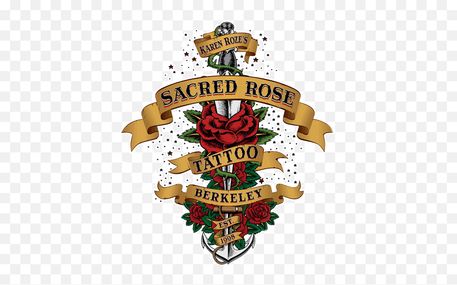 Sacred Rose Tattoo U2013 Established 1998 - Banners Png,Rose Tattoo Transparent