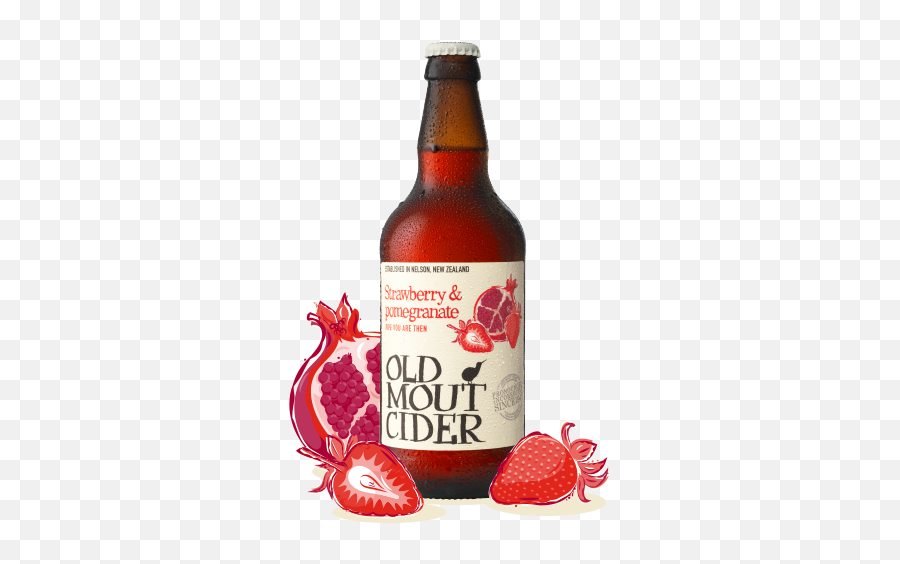 Strawberry U0026 Pomegranate Old Mout Fruit Cider - Old Mout Cider Berries And Cherries Png,Pomegranate Png