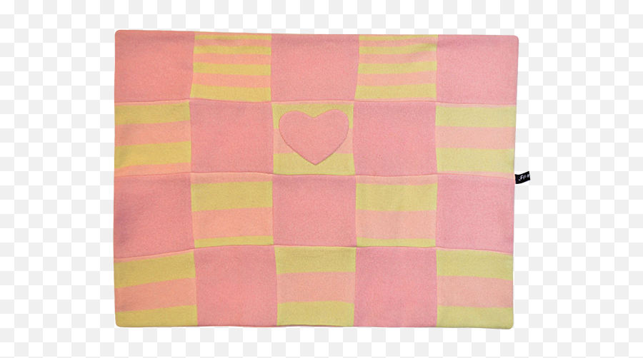 Yellow U0026 Pink Heart Blanket - Patchwork Png,Pink Heart Transparent