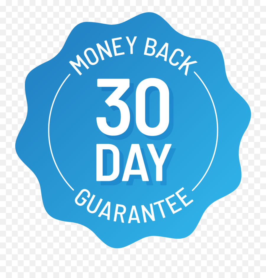 30 - Guarantee Money Back Blue Png,30 Day Money Back Guarantee Png