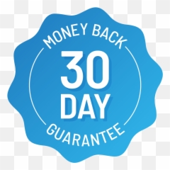 30 - Guarantee Money Back Blue Png,30 Day Money Back Guarantee Png