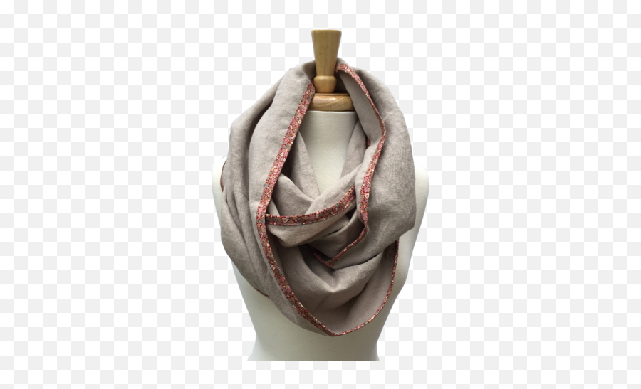 Linen Pom Infinity Scarf U2013 Km Hutton - Modern Stitchery Scarf Png,Pom Pom Png