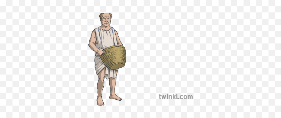 Roman Servant Romulus And Remus Slave Ks2 Illustration - Twinkl Percussion Png,Slave Png