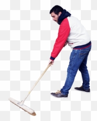 Sweeping Standing - Person Sweeping Png Clipart Full Size Person Sweeping Png,Floor Png