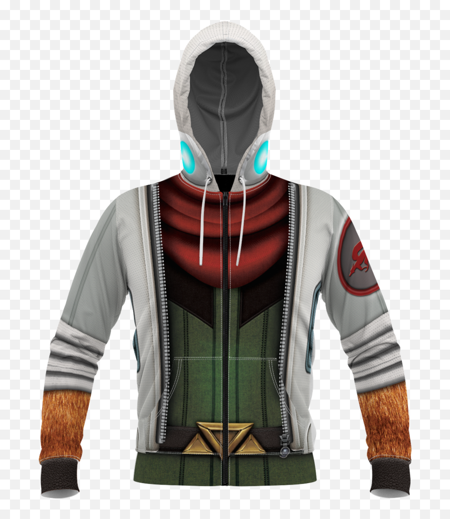 Fox Mccloud Unisex Zipped Hoodie - Hoodie Png,Fox Mccloud Png