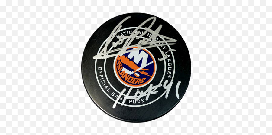 Denis Potvin Autographed New York - New York Islanders Png,Hockey Puck Png