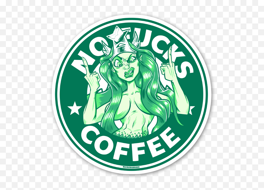 No Fcks Coffee Starbucks - Stickerapp Starbucks Png,Starbucks Transparent Background