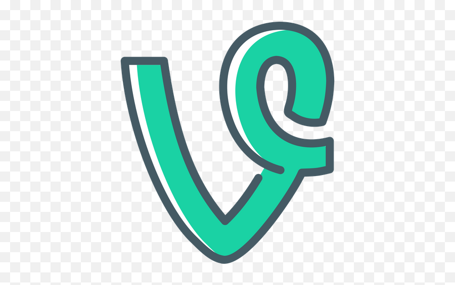 Vine Logo Icon Of Colored Outline Style - Vine Logo Png,Vine Logo Png