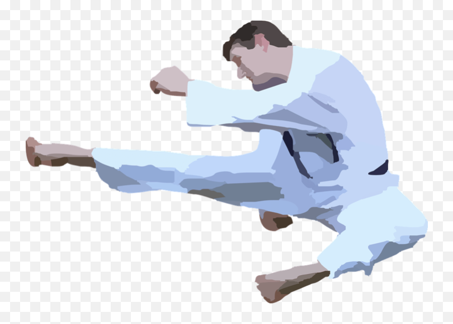 Karate Clipart Silhouette - Transparent Karate Clip Art Png,Karate Png