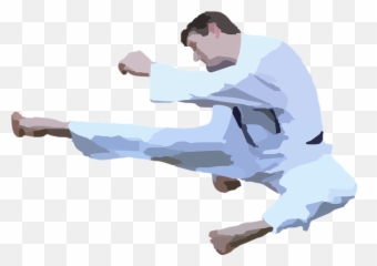 Karate Clipart Silhouette - Transparent Karate Clip Art Png,Karate Png