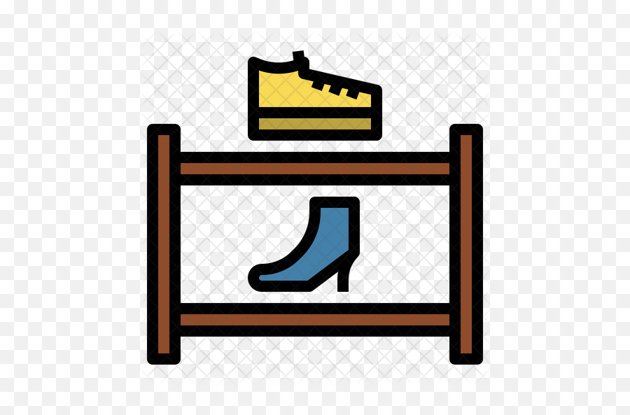 Shoe Shelf Icon - Clipart Shoe Rack Icon Png,Shelf Png