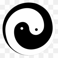 Yin Yang Symbol Clipart Free Png Images - Black And White Theory