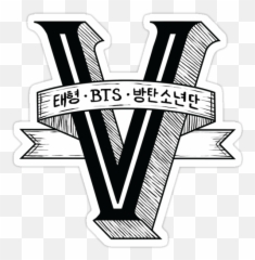 Bts Logo Drawings - Logo Bts Tote TeePublic Tae Png