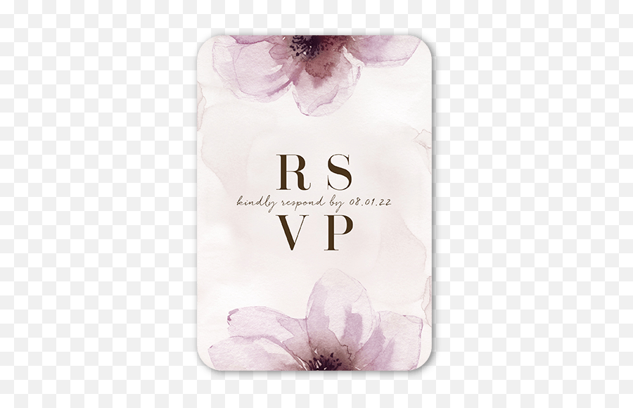 Gentle Petals Rsvp Card - Girly Png,Shutterfly Png