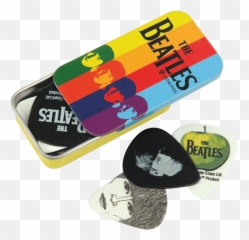 The Beatles Logo Guitar Pick Tins Accessories Du0027addario - Set Box png