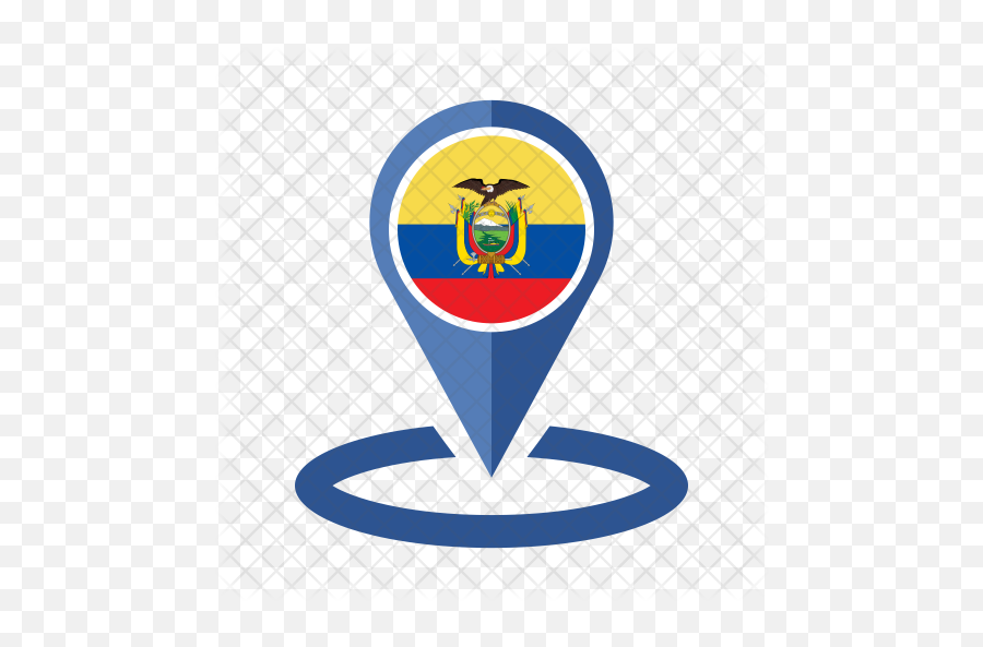 Ecuador Flag Icon Of Flat Style - Pin Icon Map Png,Ecuador Flag Png