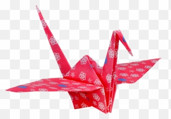 Download A Folded Paper Shape Made By - Japanese Origami Png