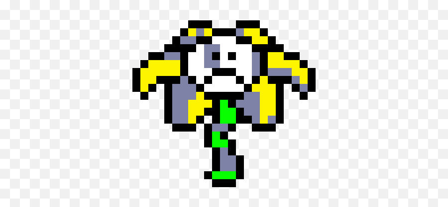 Flowey Sprite Png - Undertale Flowey Pixel Art,Flowey Png