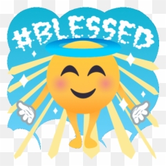 Blessed Smiley Guy Gif - SmileyGuy Joypixels Discover u0026 Share GIFs Happy png