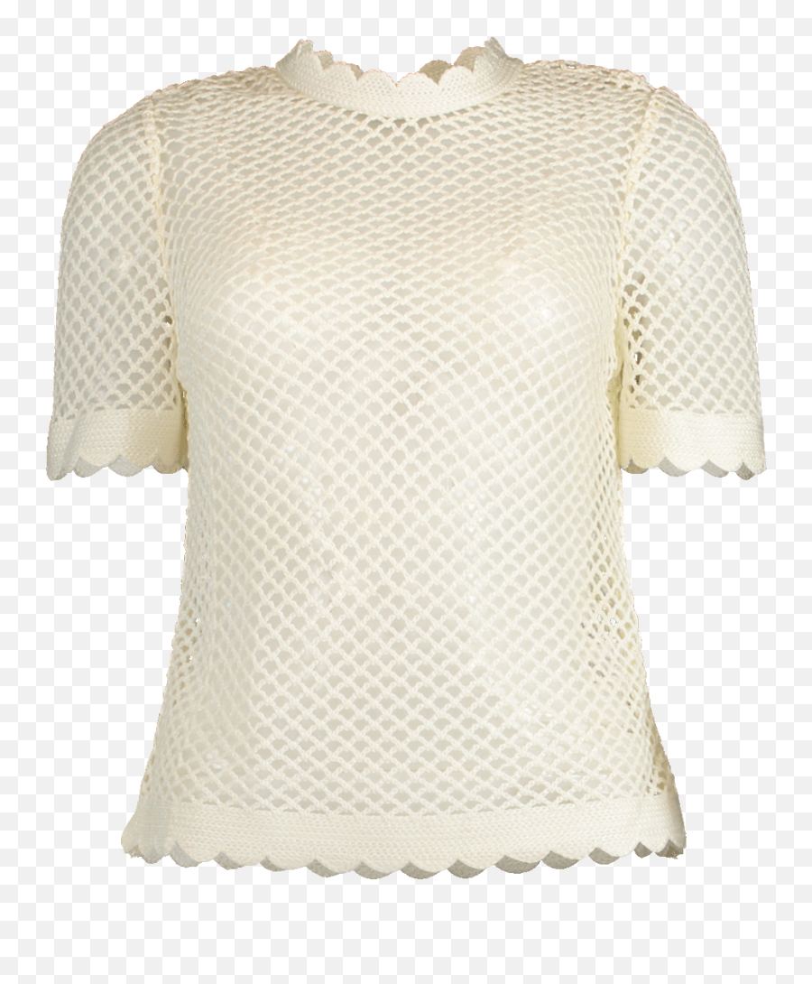 Fishnet Crochet Lace Top Marissa Collections - Blouse Png,Fishnet Pattern Png