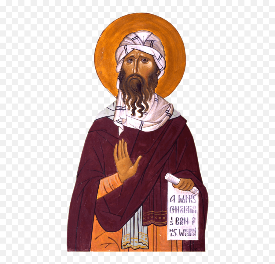 Pin - Sfântul Cuvios Isaac Sirul Png,Icon St Isaac Syria